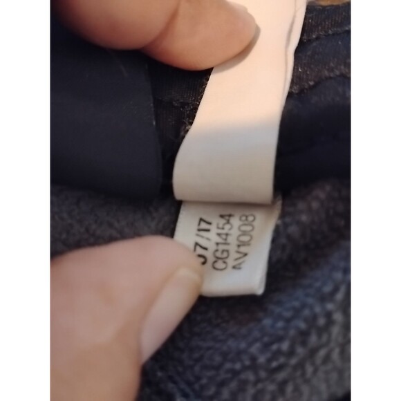 Adidas fleece Pants Women's Size Xs Dark Gray Open Hem Active wear Sweatpants - Picture 7 of 9
